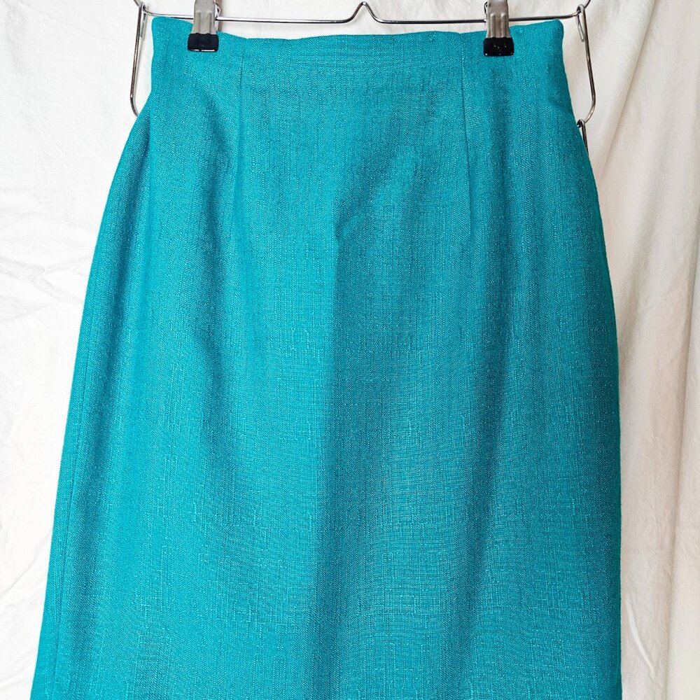 Turquoise Pencil Skirt